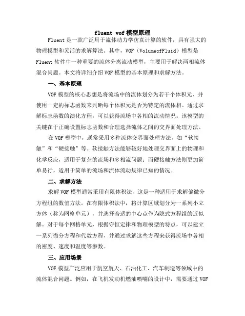 fluent vof模型原理