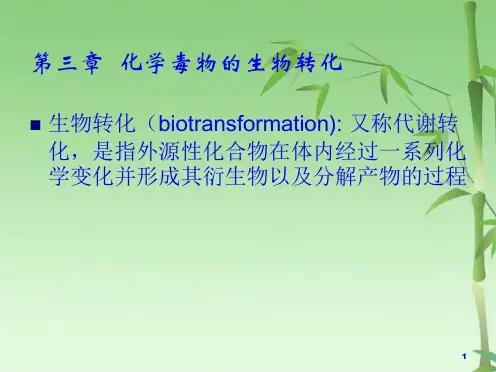 化学毒物的生物转化(共49张PPT)