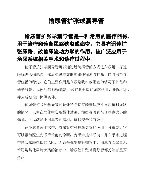 输尿管扩张球囊导管
