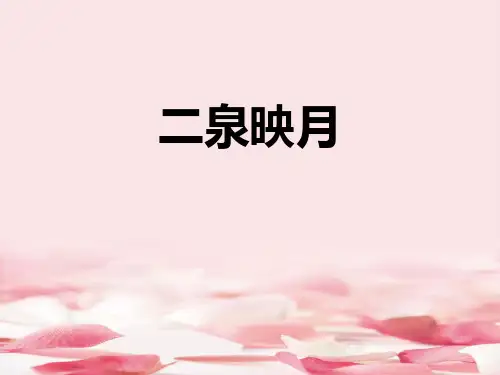 《二泉映月》PPT教学课件