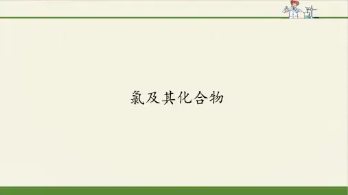 氯及其化合物 高中化学必修一教学课件PPT 人教版