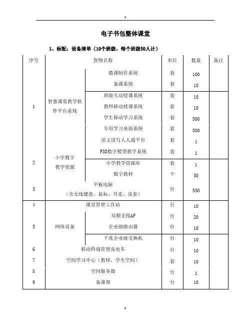 电子书包整体课堂
