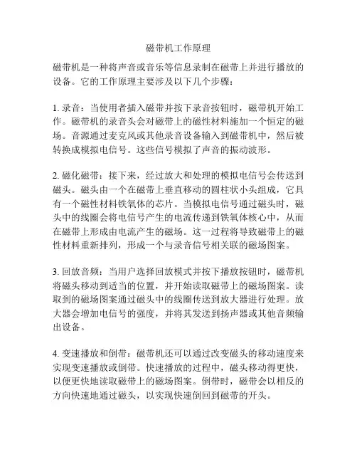 磁带机工作原理