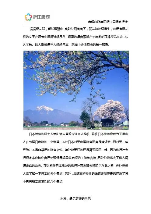 杭州去日本哪家旅行社服务质量高