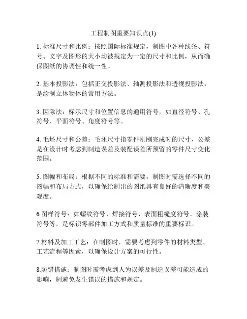 工程制图重要知识点(1)