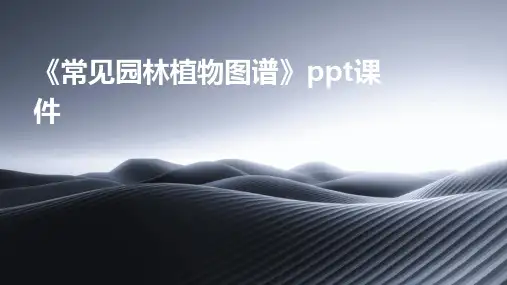 《常见园林植物图谱》课件