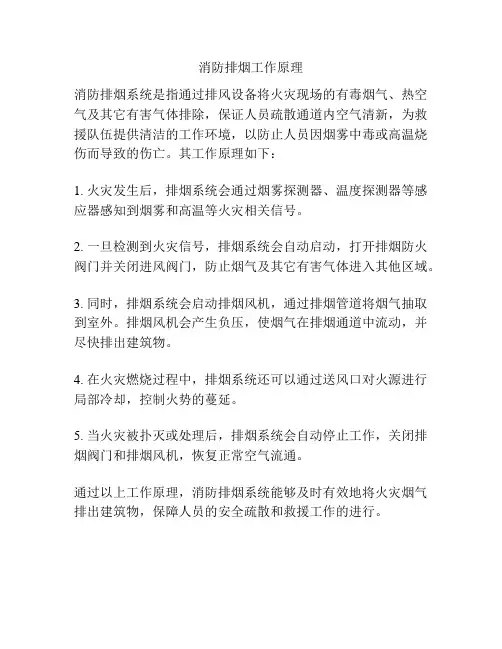 消防排烟工作原理