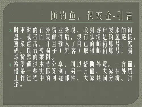 外贸中防钓鱼保安全课件