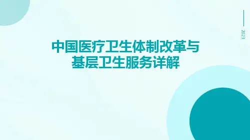 中国医疗卫生体制改革与基层卫生服务详解