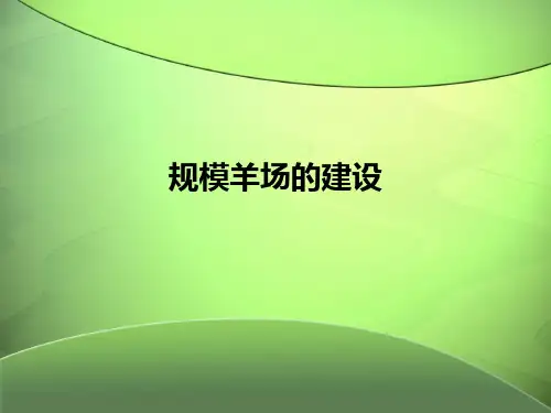 生产管理技术—牛羊场建设与规划(牛羊生产课件)