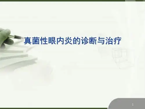 真菌性眼内炎PPT精选课件