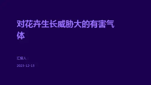 对花卉生长威胁大的有害气体