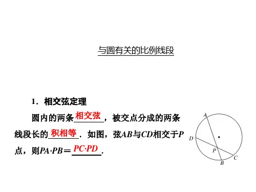 与圆有关的比例线段  课件