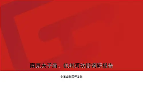 南京夫子庙、杭州河坊街考察报告