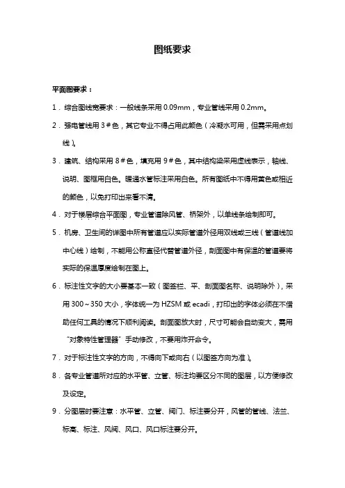 图纸要求