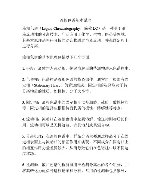 液相色谱基本原理