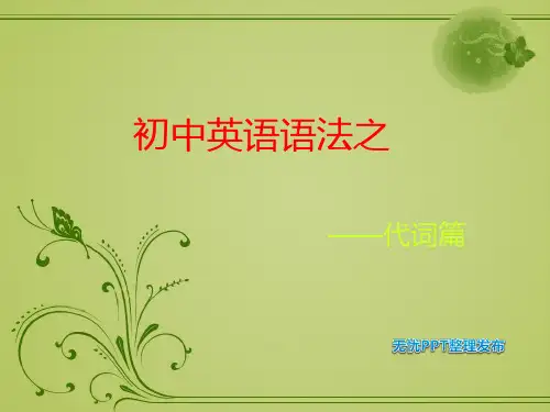 初中英语语法_代词