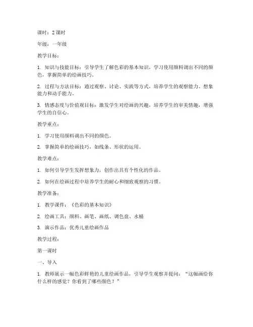 社团儿童绘画教案模板范文