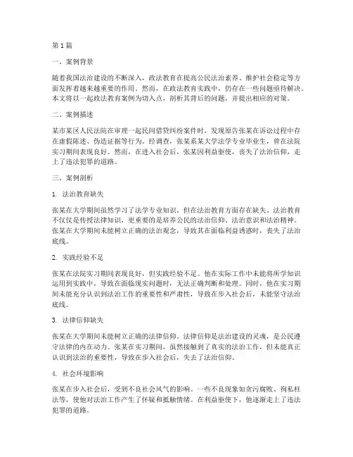 政法教育案例剖析(2篇)
