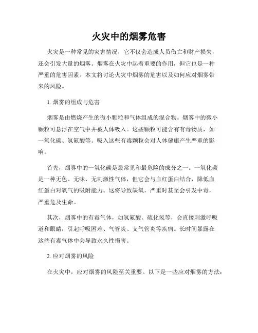 火灾中的烟雾危害
