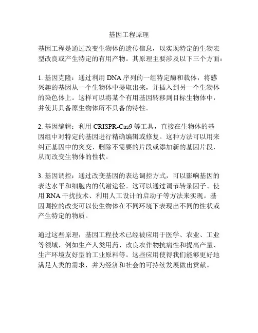 基因工程原理