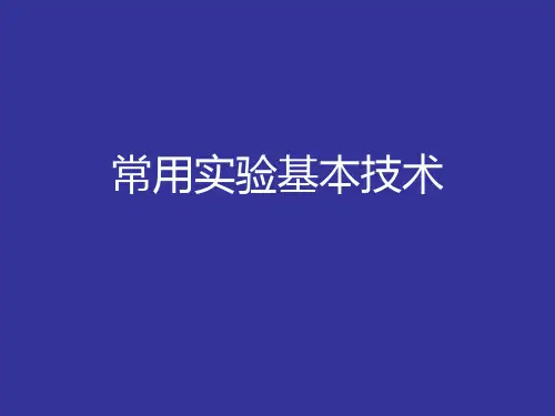 分子生物学技术 PPT课件