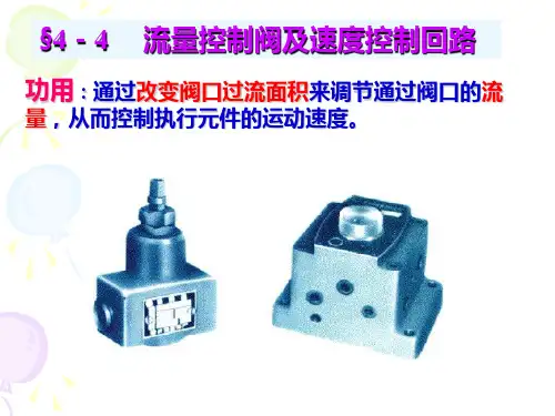 第四章 流量阀