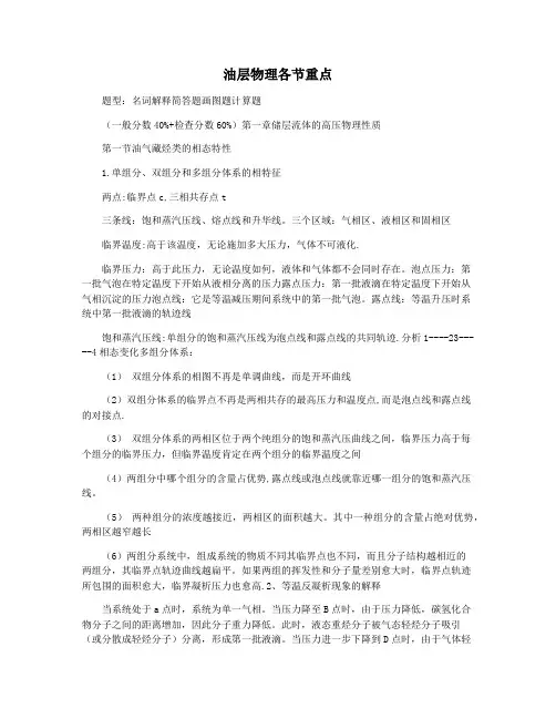 油层物理各节重点