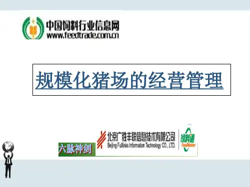 规模化猪场的经营管理-PPT课件
