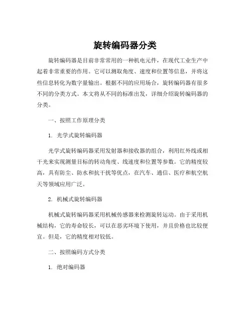 旋转编码器分类