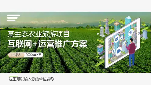 生态农业旅游项目互联网电商APP合作推广运营方案教育课件ppt模板