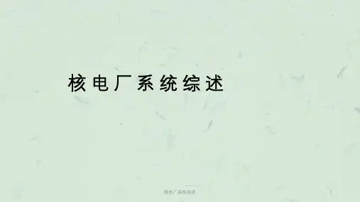 核电厂系统综述课件