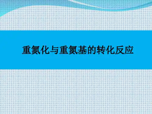 重氮化以及重氮基的转化反应ppt课件