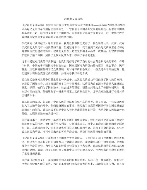 武昌起义读后感