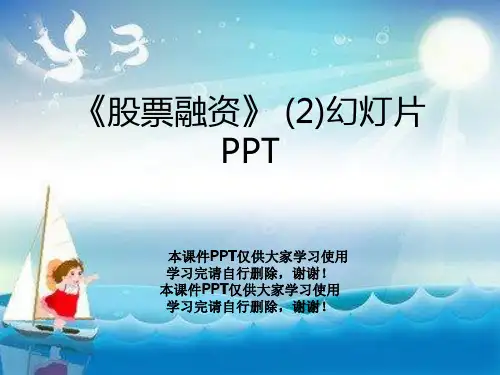 《股票融资》 (2)幻灯片PPT