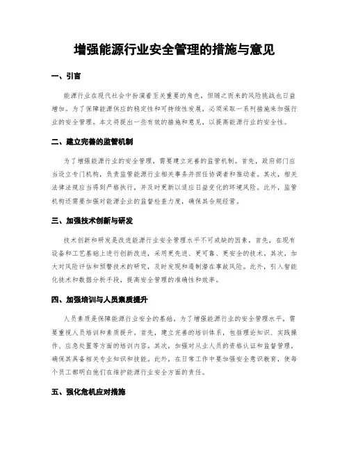 增强能源行业安全管理的措施与意见 (3)