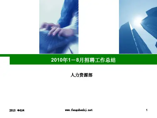 招聘工作报告ppt课件
