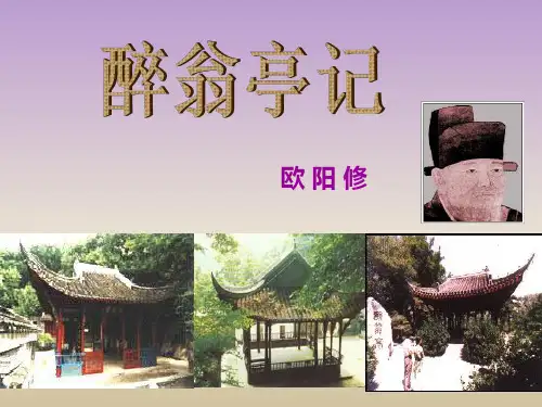 初中语文九年级上册课件·醉翁亭记 (共68张PPT)