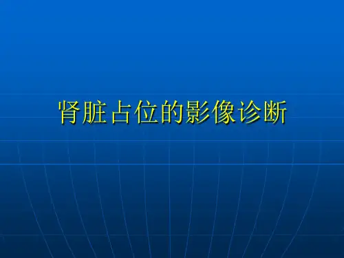 肾脏占位的影像诊断