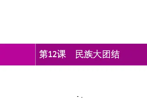 《民族大团结》PPT优秀课件
