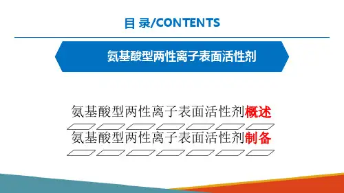 表面活性剂—两性离子表面活性剂生产技术(精细化工技术课件)