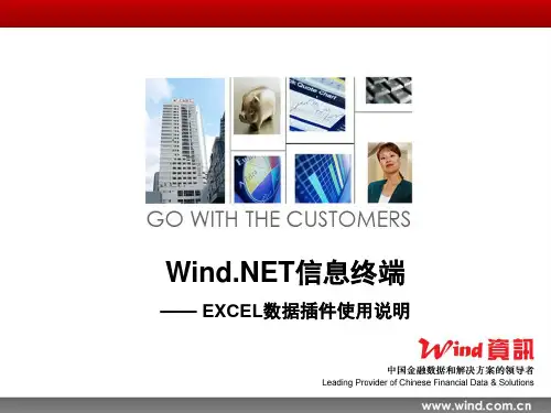 Wind NET信息终端EXCEL数据插件使用说明