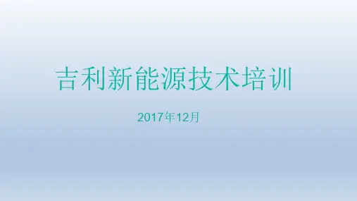 吉利新能源汽车资料-动力电池构