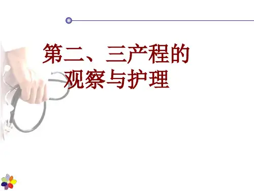 第二三产程的观察与护理ppt课件