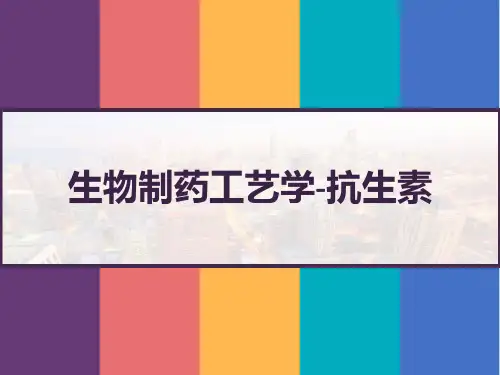 生物制药工艺学 抗生素 PPT