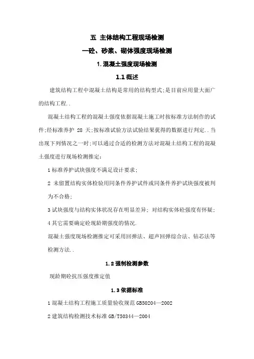 主体结构检测