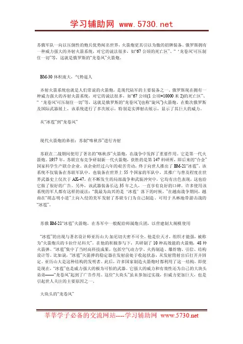 死亡风暴：俄罗斯龙卷风火箭炮