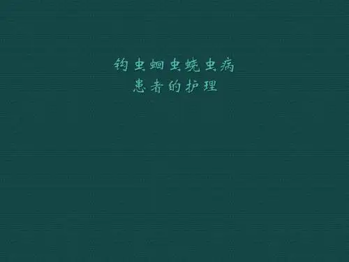 钩虫蛔虫蛲虫PPT精品医学课件