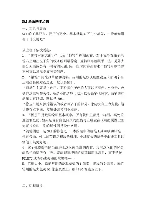 [论文]SAI绘画基本步骤
