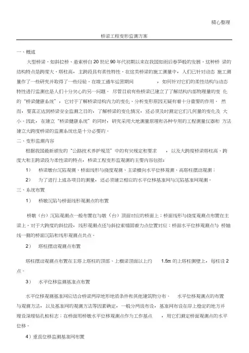桥梁工程变形监测方法